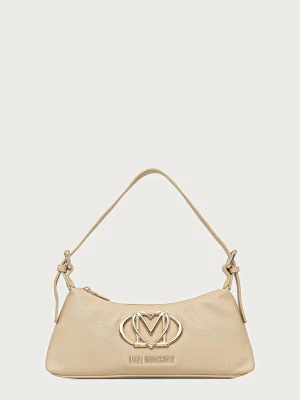 Love Moschino torebka damska z imitacji skóry beżowy