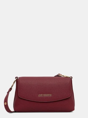 Love Moschino torebka damska z imitacji skóry bordowy