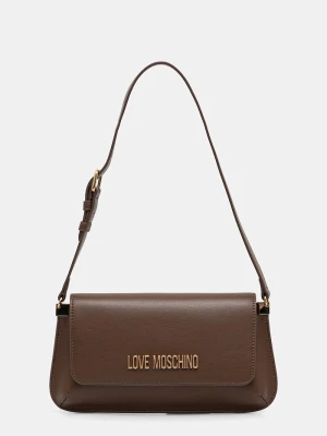Love Moschino torebka damska z imitacji skóry brązowy