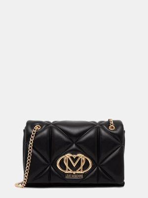 Love Moschino torebka damska z imitacji skóry czarny