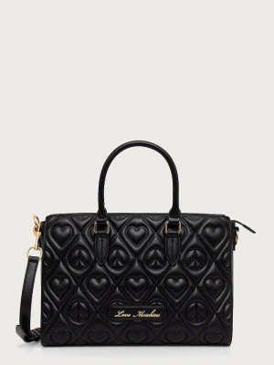 Love Moschino torebka damska z imitacji skóry czarny