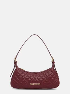 Love Moschino torebka hobo damska z imitacji skóry bordowy