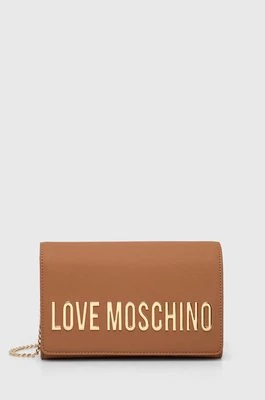Love Moschino torebka kolor brązowy