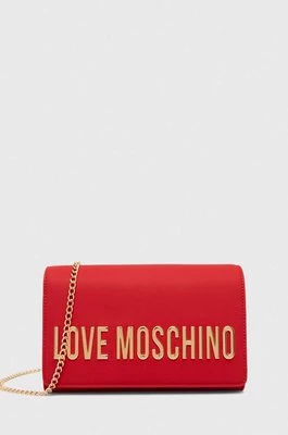 Love Moschino torebka kolor czerwony