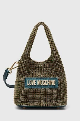 Love Moschino torebka kolor zielony JC4044PP1LLP100A