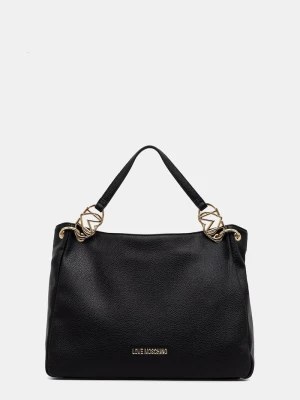 Love Moschino torebka na telefon damska z imitacji skóry czarny