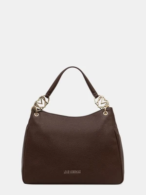 Love Moschino torebka shopper damska z imitacji skóry brązowy