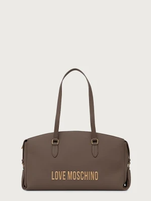 Love Moschino torebka shopper damska z imitacji skóry brązowy