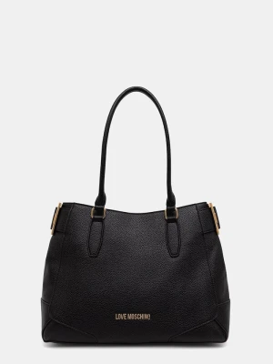 Love Moschino torebka shopper damska z imitacji skóry czarny