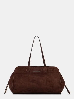 Love Moschino torebka shopper damska z imitacji zamszu