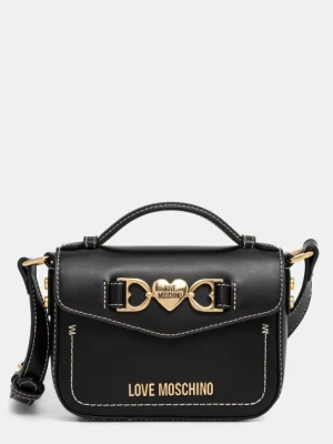 Love Moschino torebka skórzana kolor czarny JC4063PP1