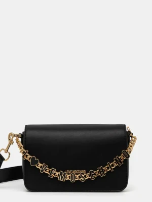 Love Moschino torebka skórzana kolor czarny JC4071PP1