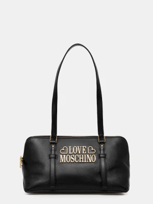 Love Moschino torebka skórzana kolor czarny JC4332PP0NK1300A