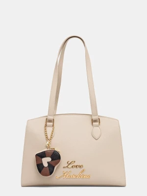 Love Moschino torebka tote damska beżowy