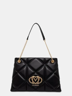 Love Moschino torebka tote damska z imitacji skóry czarny