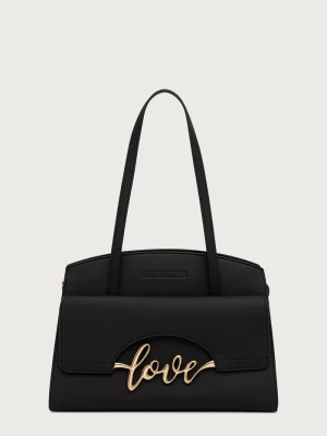 Love Moschino torebka tote damska z imitacji skóry czarny