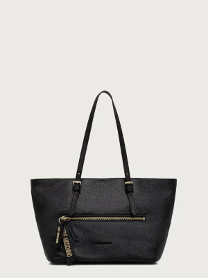 Love Moschino torebka tote damska z imitacji skóry czarny