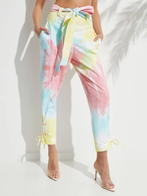 Love Shack Fancy Pastelowe spodnie Tao tie-dye