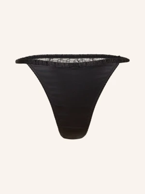 Love Stories String Charlotte Z Satyny schwarz CZARNY
