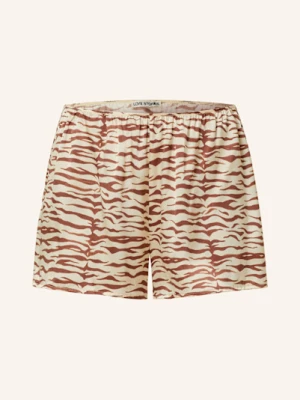 Love Stories Szorty Od Piżamy Johnny Z Satyny braun