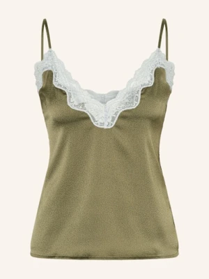 Love Stories Top Od Piżamy Pip Z Satyny gruen