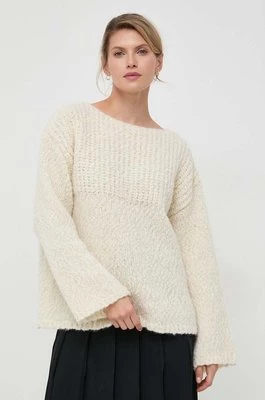 Lovechild sweter wełniany damski kolor beżowy ciepły