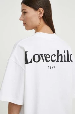 Lovechild t-shirt bawełniany damski kolor biały 24-2-505-2000