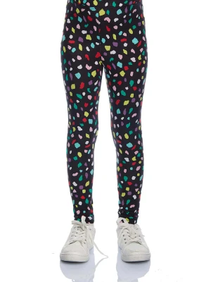 lovetti Legginsy w kolorze czarnym ze wzorem rozmiar: 104