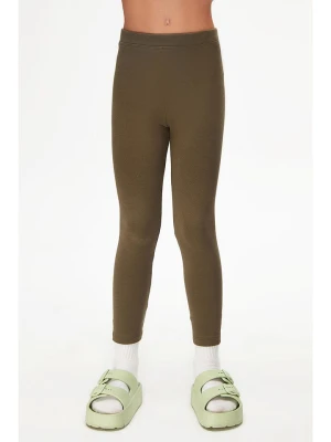 lovetti Legginsy w kolorze khaki rozmiar: 134