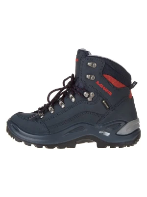 LOWA Skórzane botki turystyczne "Renegade GTX MID" w kolorze granatowo-czerwonym rozmiar: 37