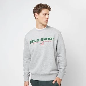 LSCNM5-LONG SLEEVE-KNIT andover heather/forest green, markiPolo Sport Ralph Lauren, Bluzy, w kolorze szary, rozmiar: