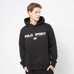 LSPOHOODM6-LONG SLEEVE-SWEATSHIRT polo black/white, markiPolo Sport Ralph Lauren, Bluzy, w kolorze czarny, rozmiar: