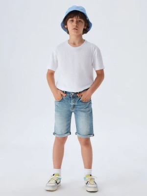 LTB Bermudy dżinsowe "Corvin B" w kolorze niebieskim rozmiar: 140