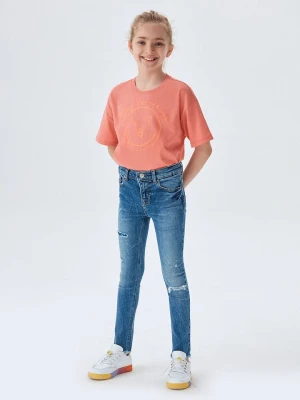 LTB Dżinsy "Amy G" - Regular fit - w kolorze niebieskim rozmiar: 128