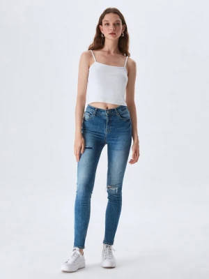 LTB Dżinsy "Amy" - Skinny fit - w kolorze niebieskim rozmiar: W32/L36