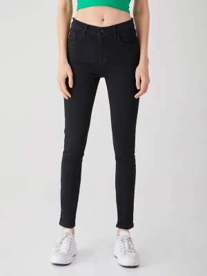 LTB Dżinsy "Amy X Sevena" - Skinny fit - w kolorze czarnym rozmiar: W25/L30