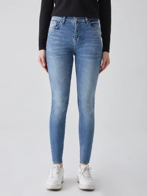 LTB Dżinsy "Amy X" - Skinny fit - w kolorze błękitnym rozmiar: W29/L32