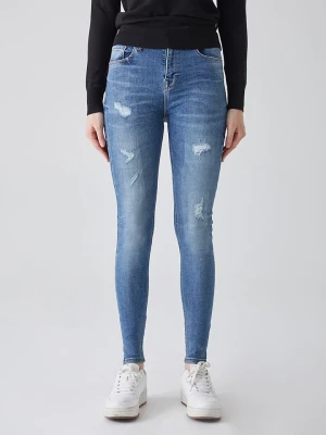 LTB Dżinsy "Amy X" - Skinny fit - w kolorze niebieskim rozmiar: W27/L30