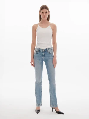 LTB Dżinsy "Fallon" - Flare fit - w kolorze błękitnym rozmiar: W33/L32