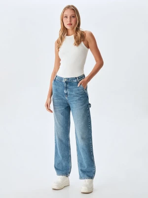 LTB Dżinsy "Milda B" - Loose fit - w kolorze niebieskim rozmiar: W28/L32