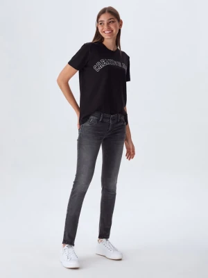 LTB Dżinsy "Molly" - Skinny fit - w kolorze antracytowym rozmiar: W32/L36