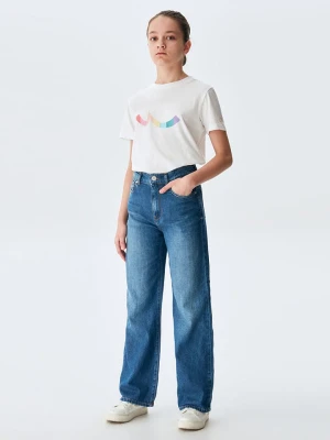 LTB Dżinsy "Oliana G" - Regular fit - w kolorze niebieskim rozmiar: 176