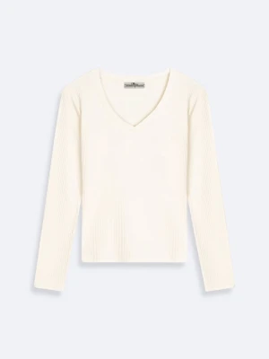 LTB Sweter w kolorze kremowym rozmiar: L