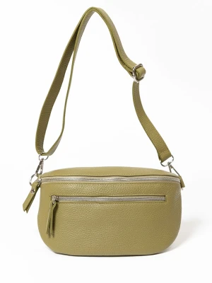 Lucca Baldi Skórzana saszetka "Burano" w kolorze oliwkowym - 30 x 19 x 2 cm rozmiar: onesize