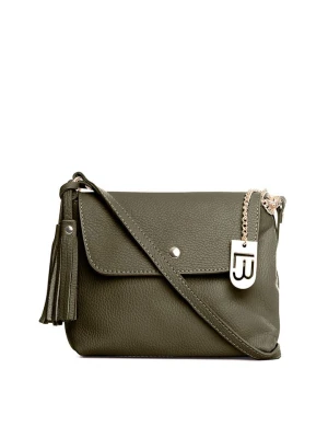 Lucca Baldi Skórzana torebka "Bagni" w kolorze oliwkowym - 25 x 17 x 7 cm rozmiar: onesize