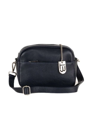 Lucca Baldi Skórzana torebka "Cascina" w kolorze granatowym - 22 x 18 x 9 cm rozmiar: onesize