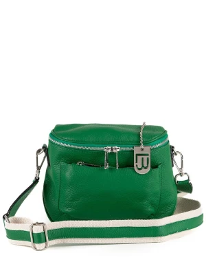 Lucca Baldi Skórzana torebka "Favara" w kolorze zielonym - 24 x 19 x 7 cm rozmiar: onesize