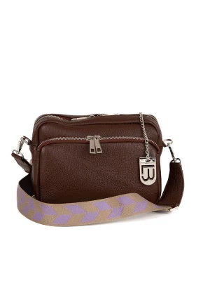 Lucca Baldi Skórzana torebka "Feltre" w kolorze ciemnobrązowym - 19 x 15 x 7 cm rozmiar: onesize