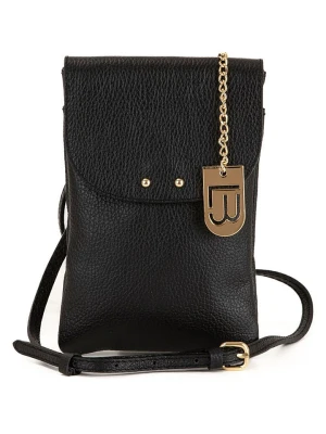 Lucca Baldi Skórzana torebka "Orvieto" w kolorze czarnym - 14 x 21 x 1 cm rozmiar: onesize