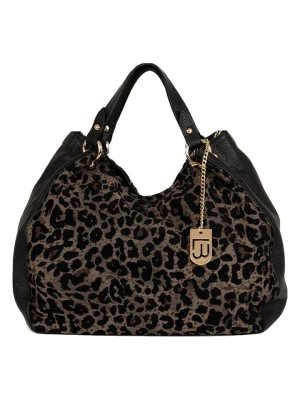 Lucca Baldi Skórzana torebka "Pescia" w kolorze czarnym - 34 x 27 x 18 cm rozmiar: onesize